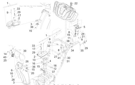 Chute Diagram and Parts List for 2X26-INCHHP (31AM5CVS710)(2017) Cub Cadet Snow Blower